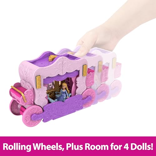 Disney Princess Carriage to Castle Transforming Playset with Doll C271459