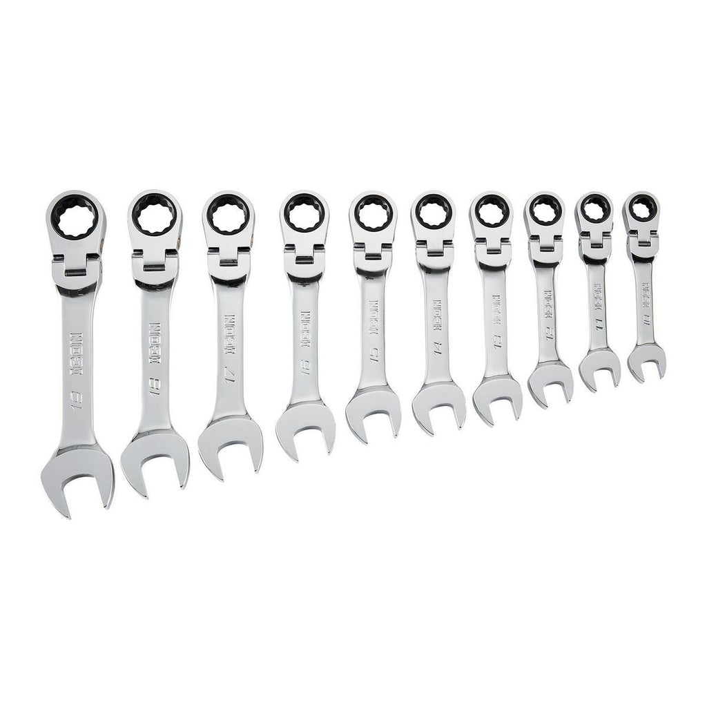 Metric Ratcheting Combination Wrench Set, 10-Piece A9658
