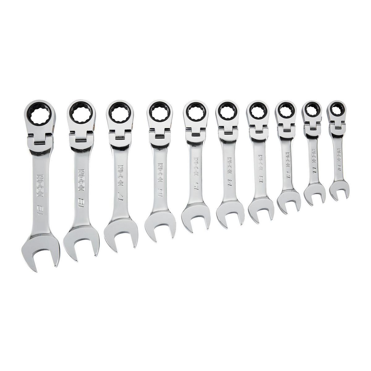 Metric Ratcheting Combination Wrench Set, 10-Piece A9658