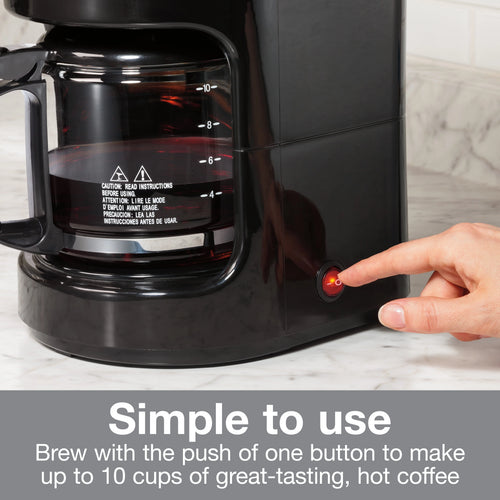 10 Cup Glass Carafe Coffee Maker Q362527