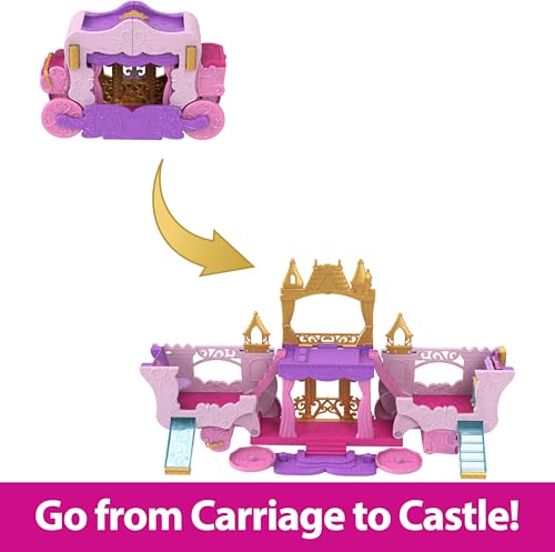 Disney Princess Carriage to Castle Transforming Playset with Doll C271459