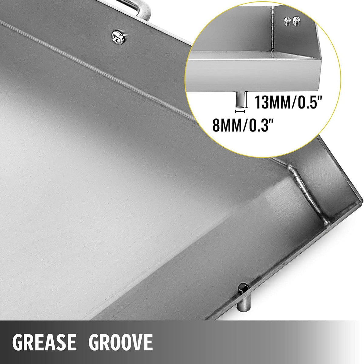 Stainless Steel Griddle, 32 X 17 Flat Top Rectangular Plate C65001