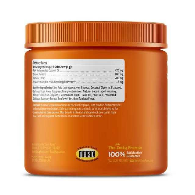 Turmeric Curcumin Bites for Dogs J11156