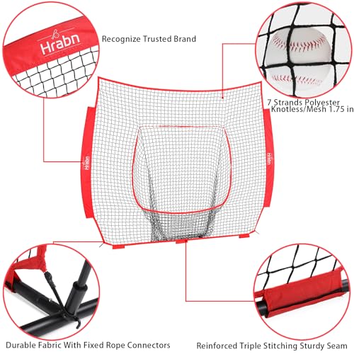 7-Strand Heavy Duty Knotless Polyester Baseball & Softball Replacement Net C1250