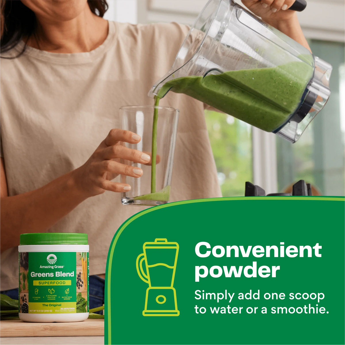 Greens Blend Superfood Powder 8.5 oz U9169