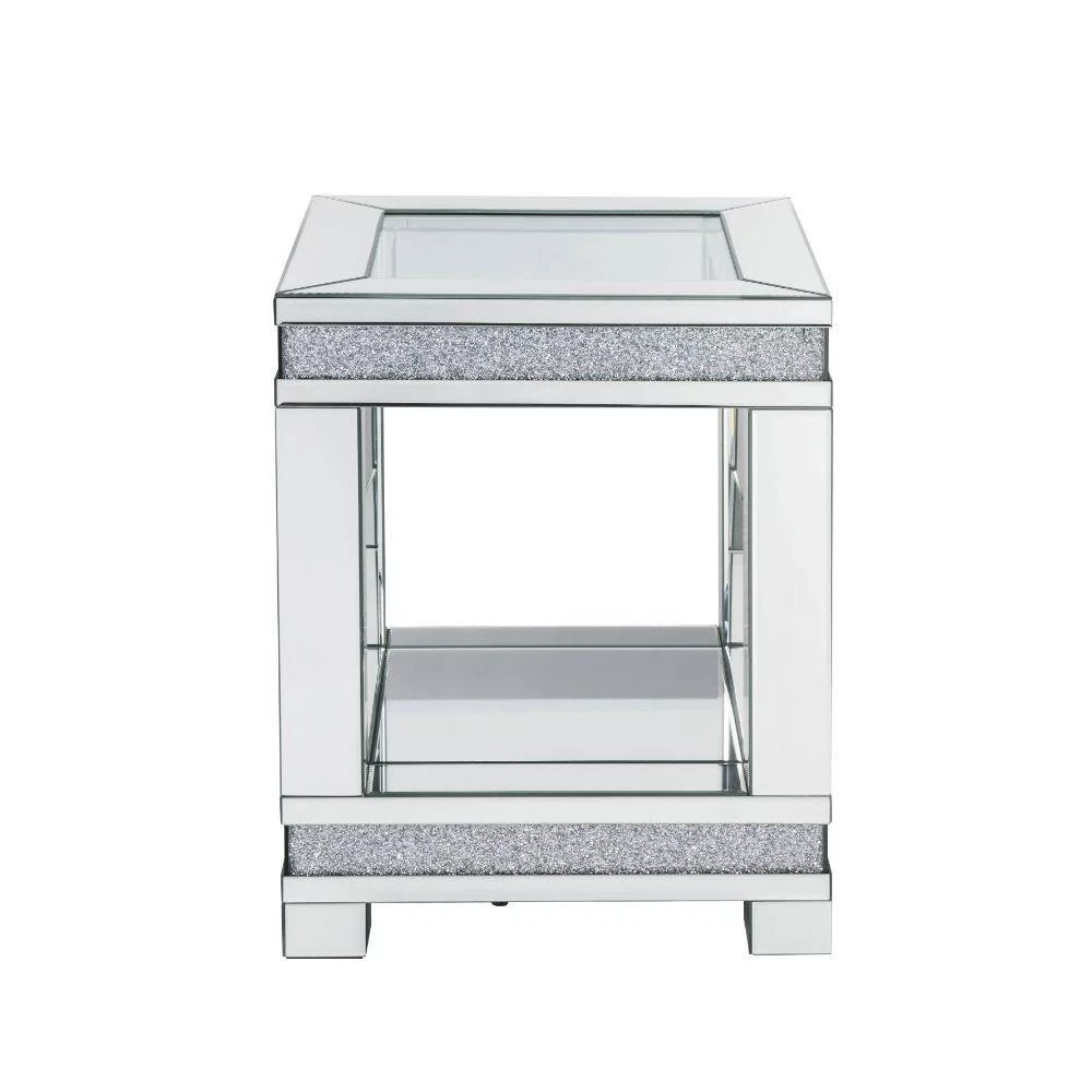 Mirrored Coffee Table + 2 End Tables Q1727