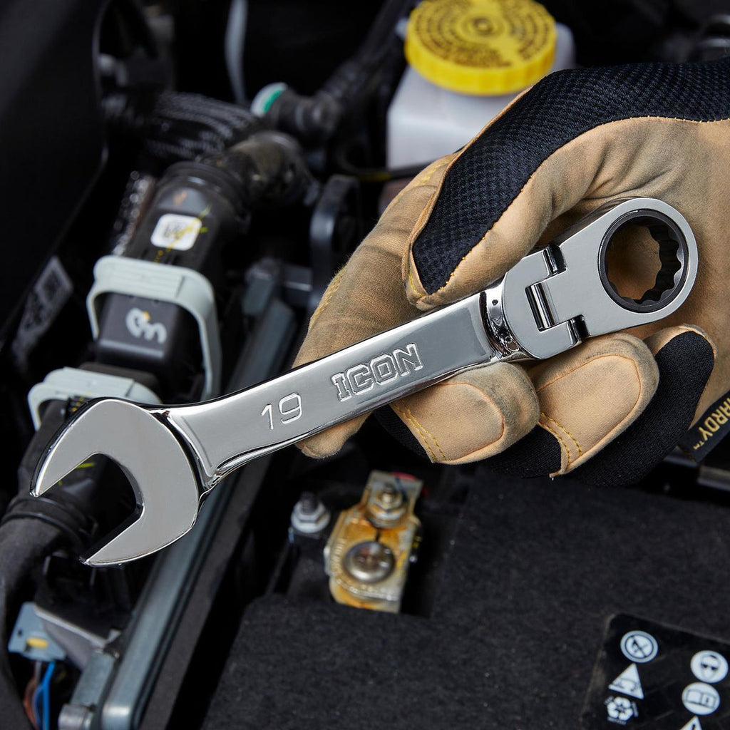 Metric Ratcheting Combination Wrench Set, 10-Piece A9658