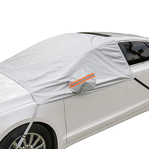 63''x102'' Heavy Duty Car Windshield Cover with Mirror Covers K301