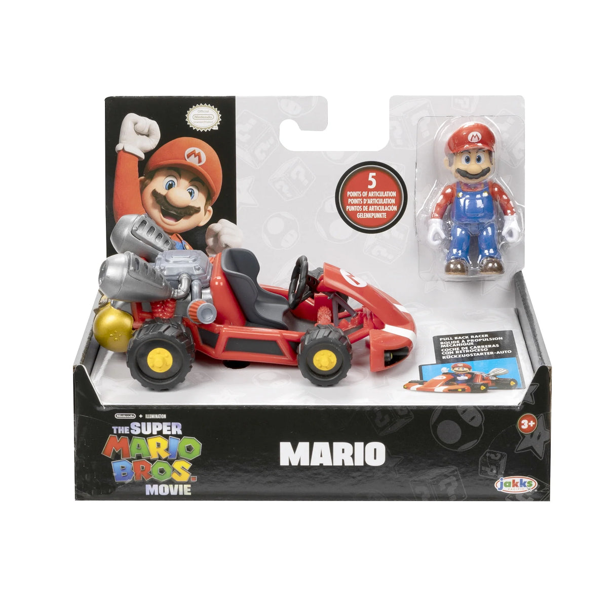 2.5 inch Mario Action Figure with Pull Back Racer W103