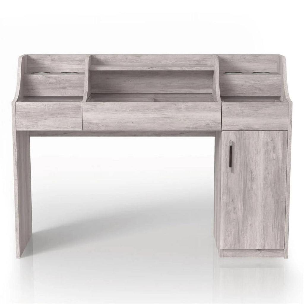Wood Multi-Storage Vanity Table S486