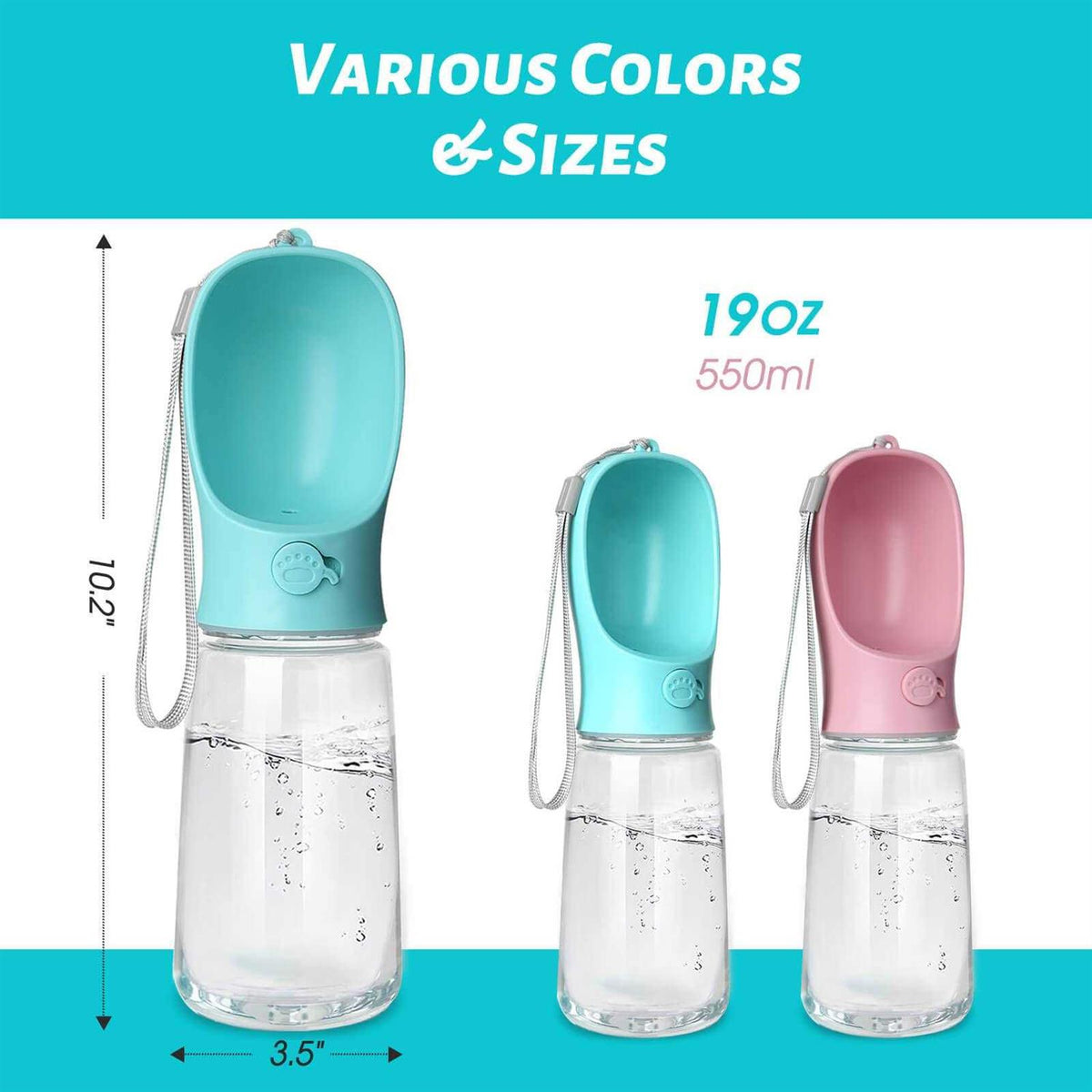 Leak Proof Portable Dog Water Bottle E58966