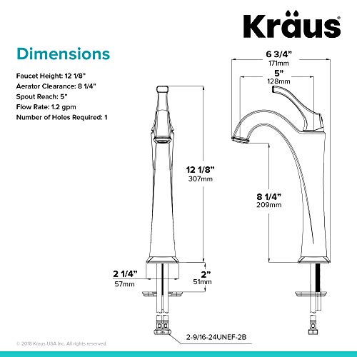 Brushed Gold Vessel Bathroom Faucet with Pop-Up Drain Q703380