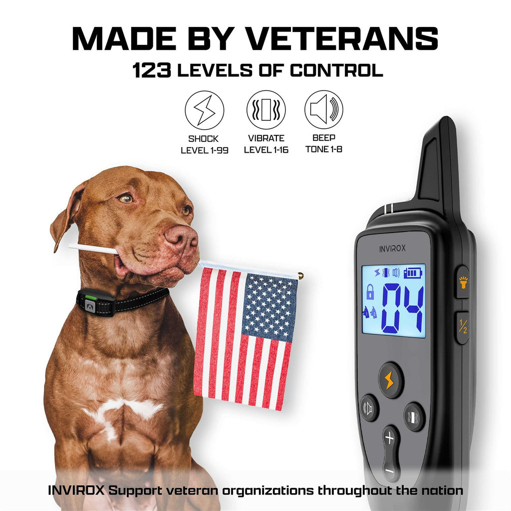 Dog Shock Collar 123 Levels Dog Training Collar V268606