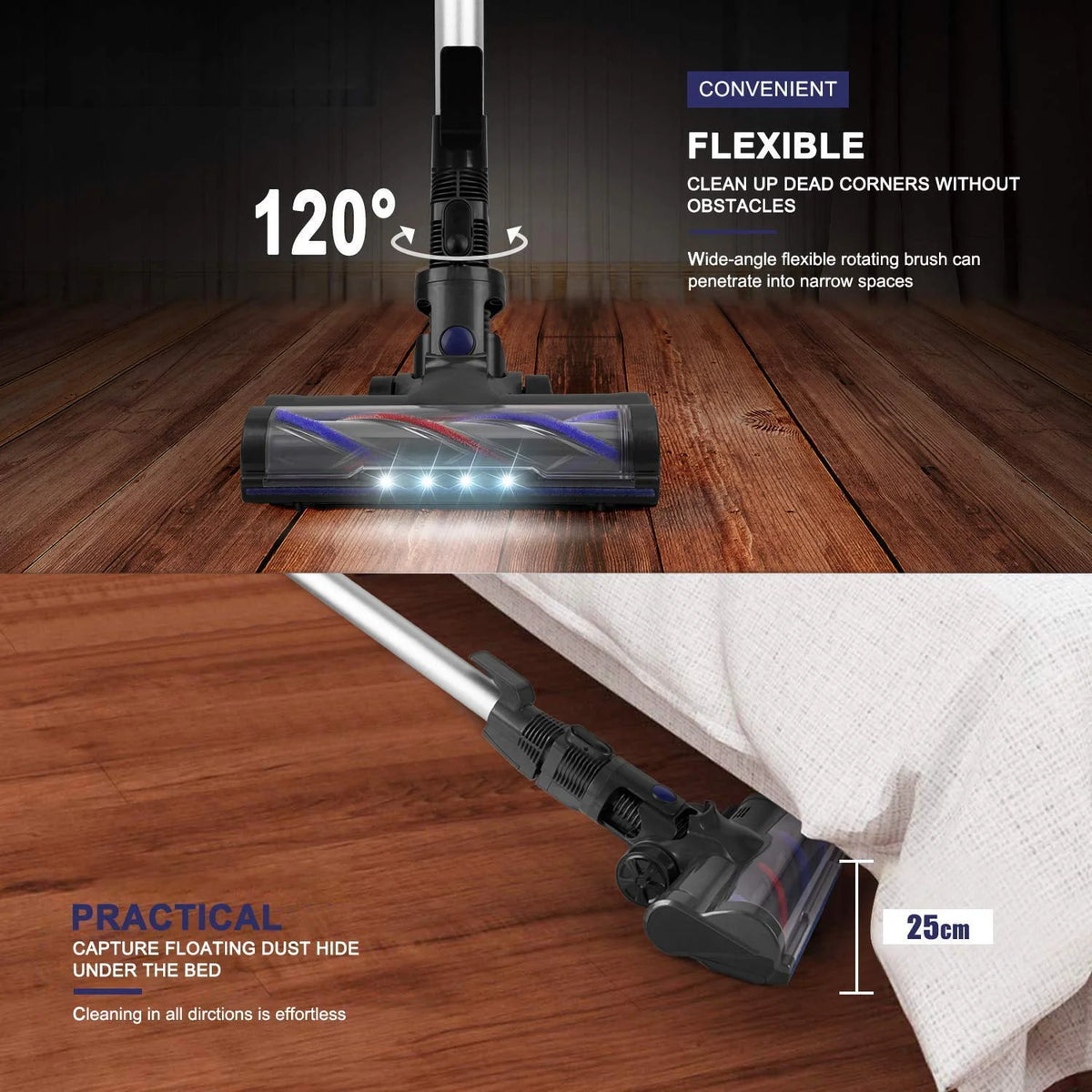 Cordless 4-in-1 Lightweight Stick Vacuum Cleaner I531