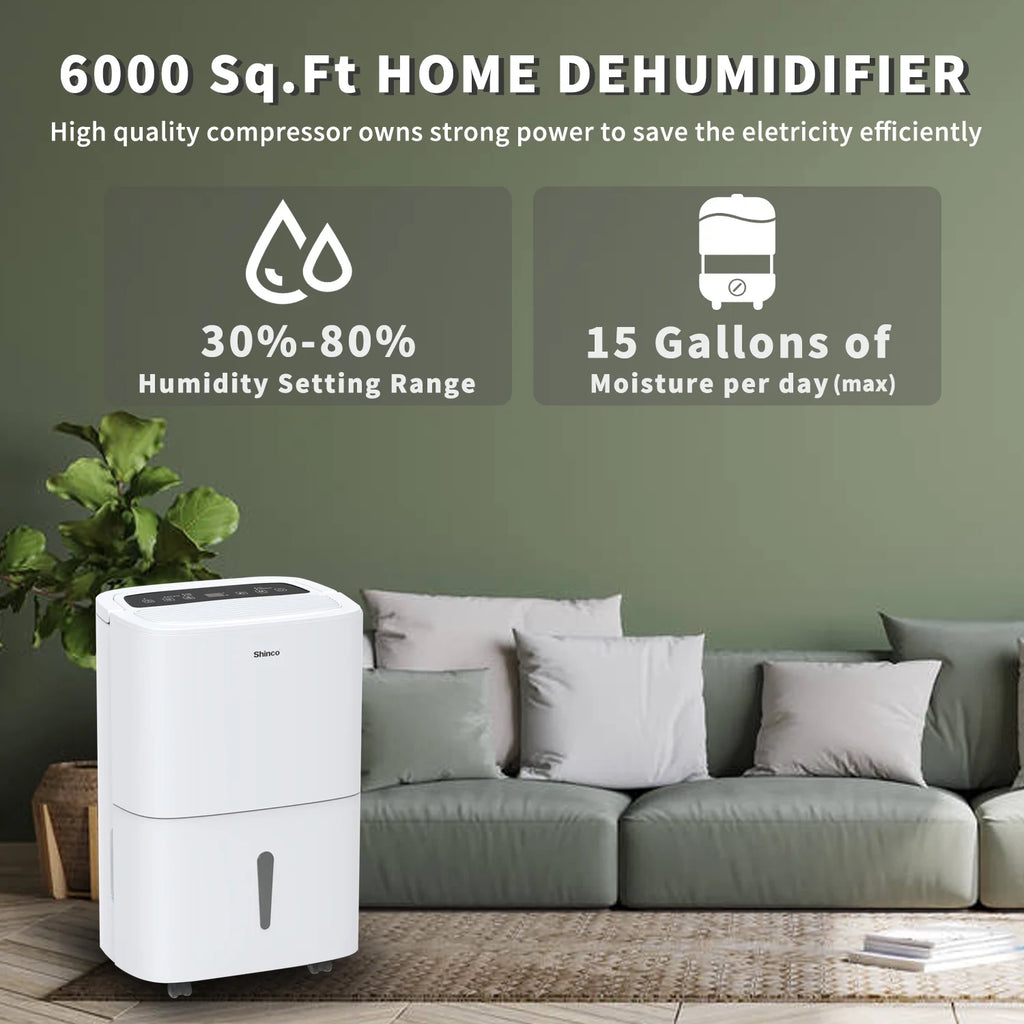 120-Pint Dehumidifier with Drain Hose E538629
