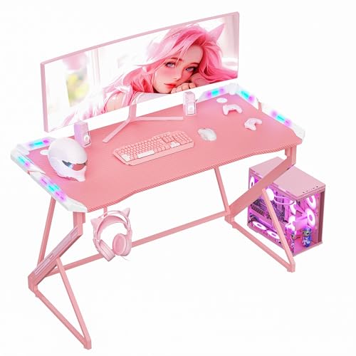 Black 40 Inch Gaming Desk R9491