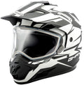 Vertical Dual Sport Snow Helmet 2XL Black/White M30223