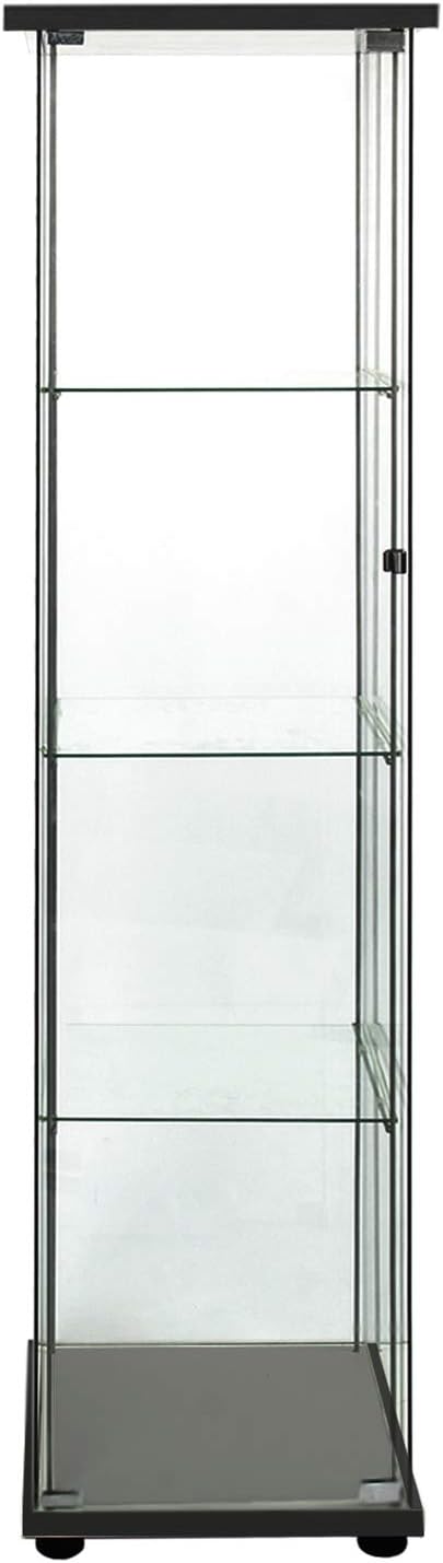 Glass-Door 4-Shelf Curio Cabinet L2994
