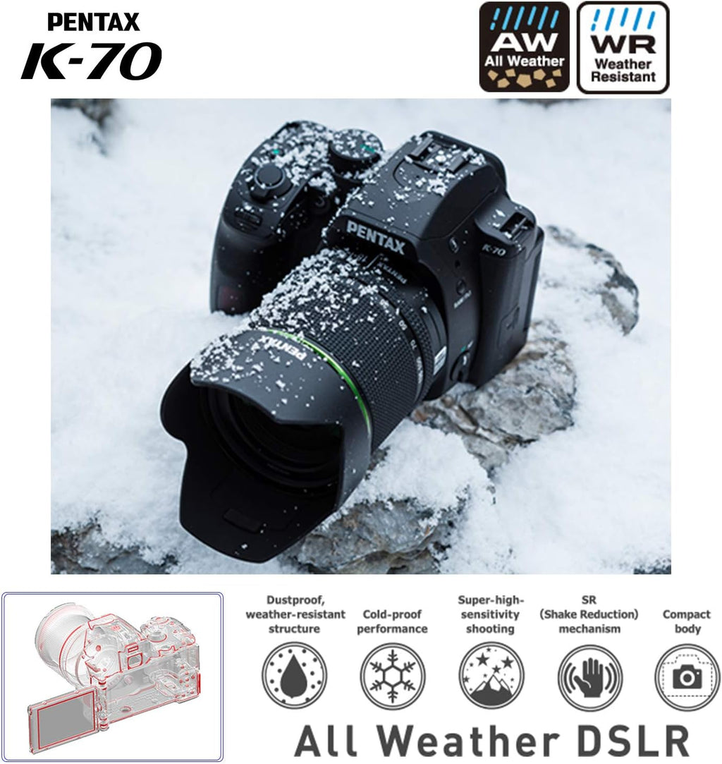 Weather-Sealed DSLR Camera with 18-135mm Lens N753