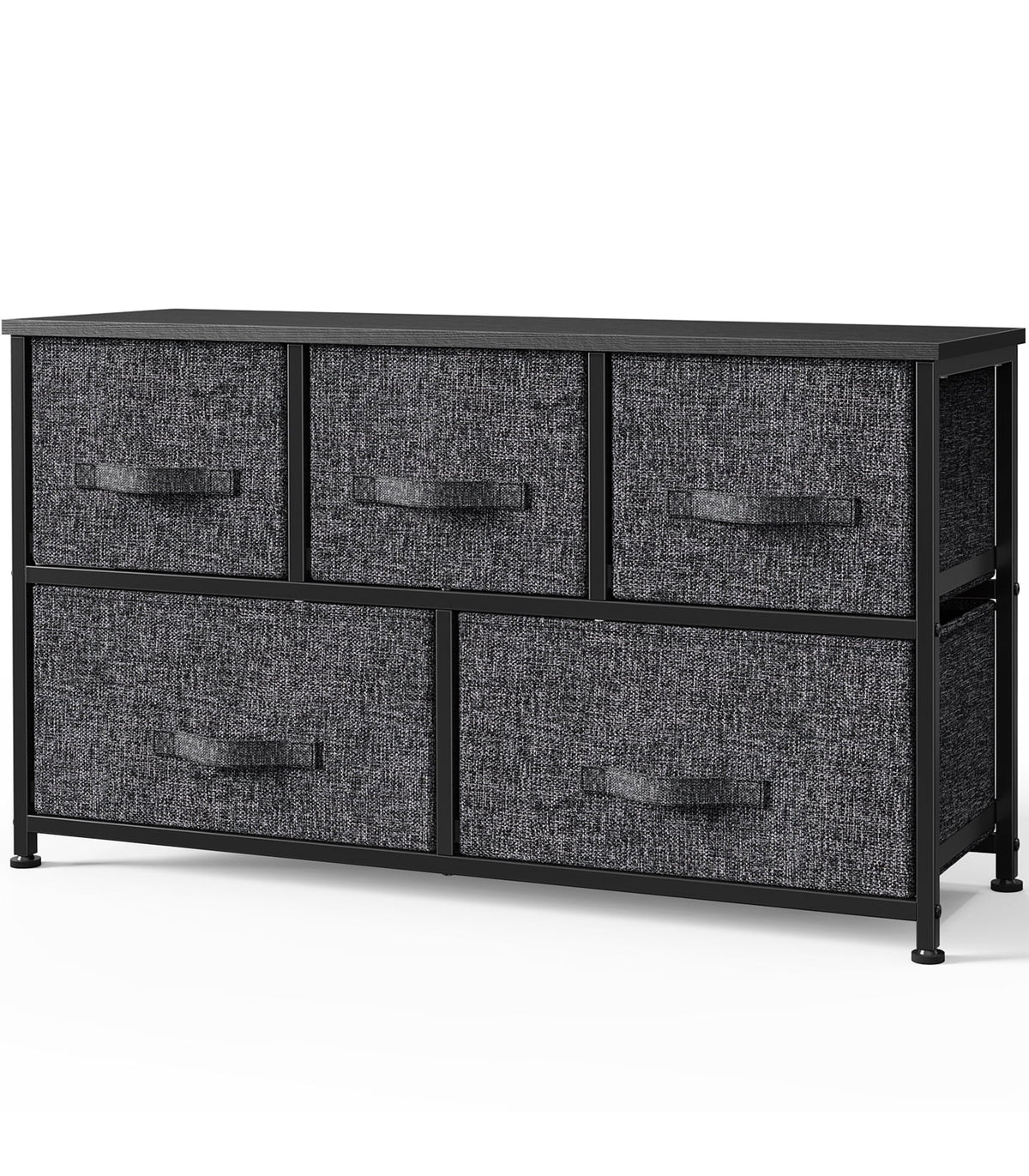 Fabric 5 Drawer Dresser Storage Tower A7858