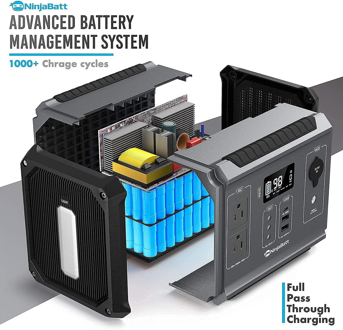300W Portable Power Station 280Wh Solar Generator H23229