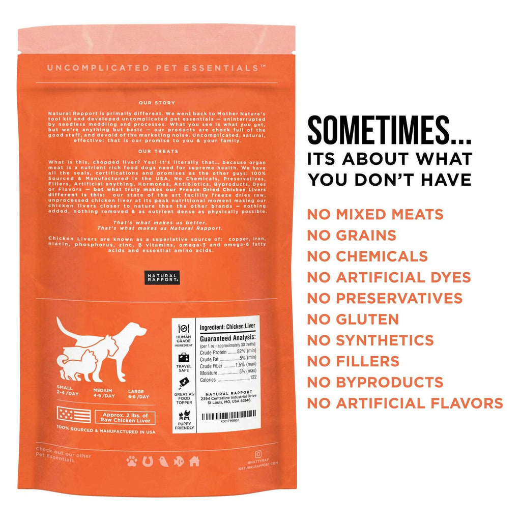 Freeze-Dried Chicken Liver Dog Treats J29024