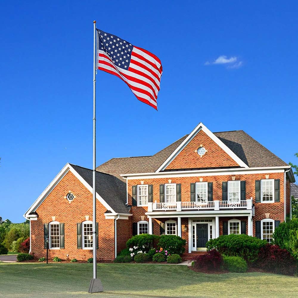 25FT Telescoping Aluminum Flagpole Kit Z664004