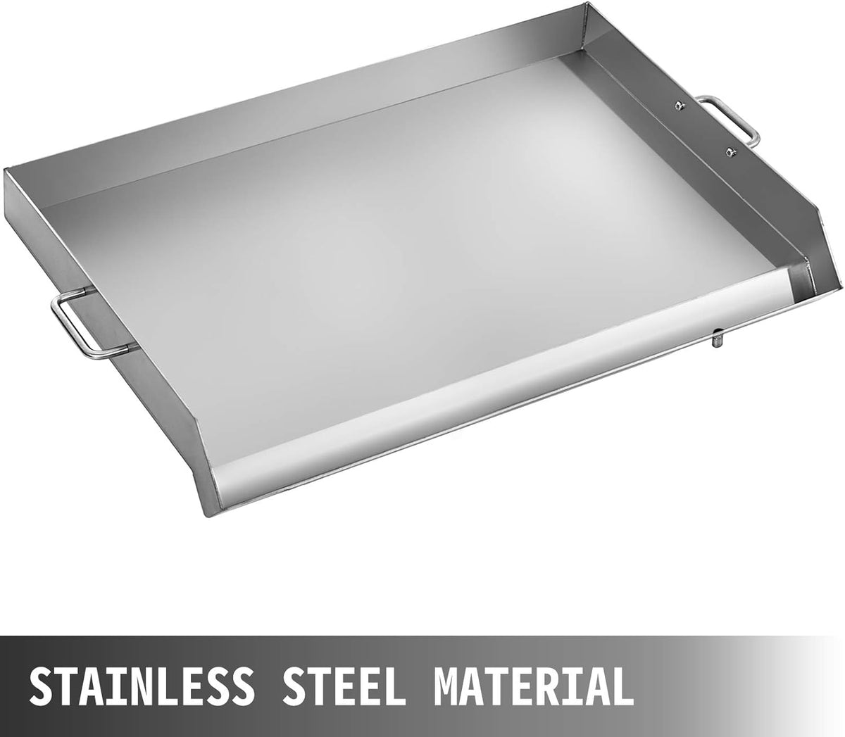 Stainless Steel Griddle, 32 X 17 Flat Top Rectangular Plate C65001