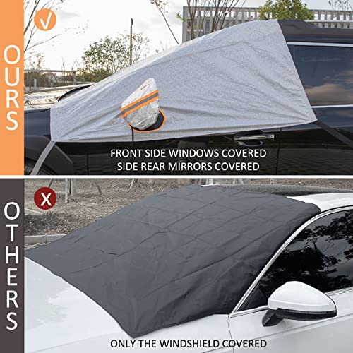 63''x102'' Heavy Duty Car Windshield Cover with Mirror Covers K301