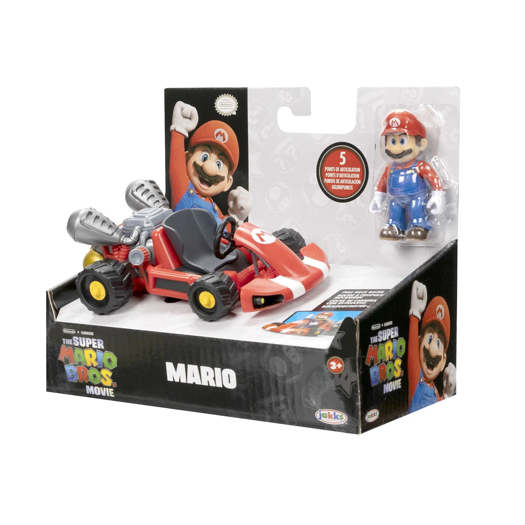 2.5 inch Mario Action Figure with Pull Back Racer W103