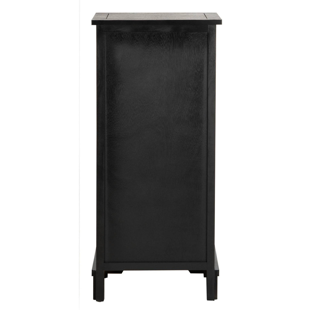 Distressed Black Cabinet A3409