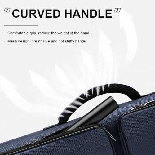 12-Hole Nylon Pool Cue Case, Black/Blue O60349