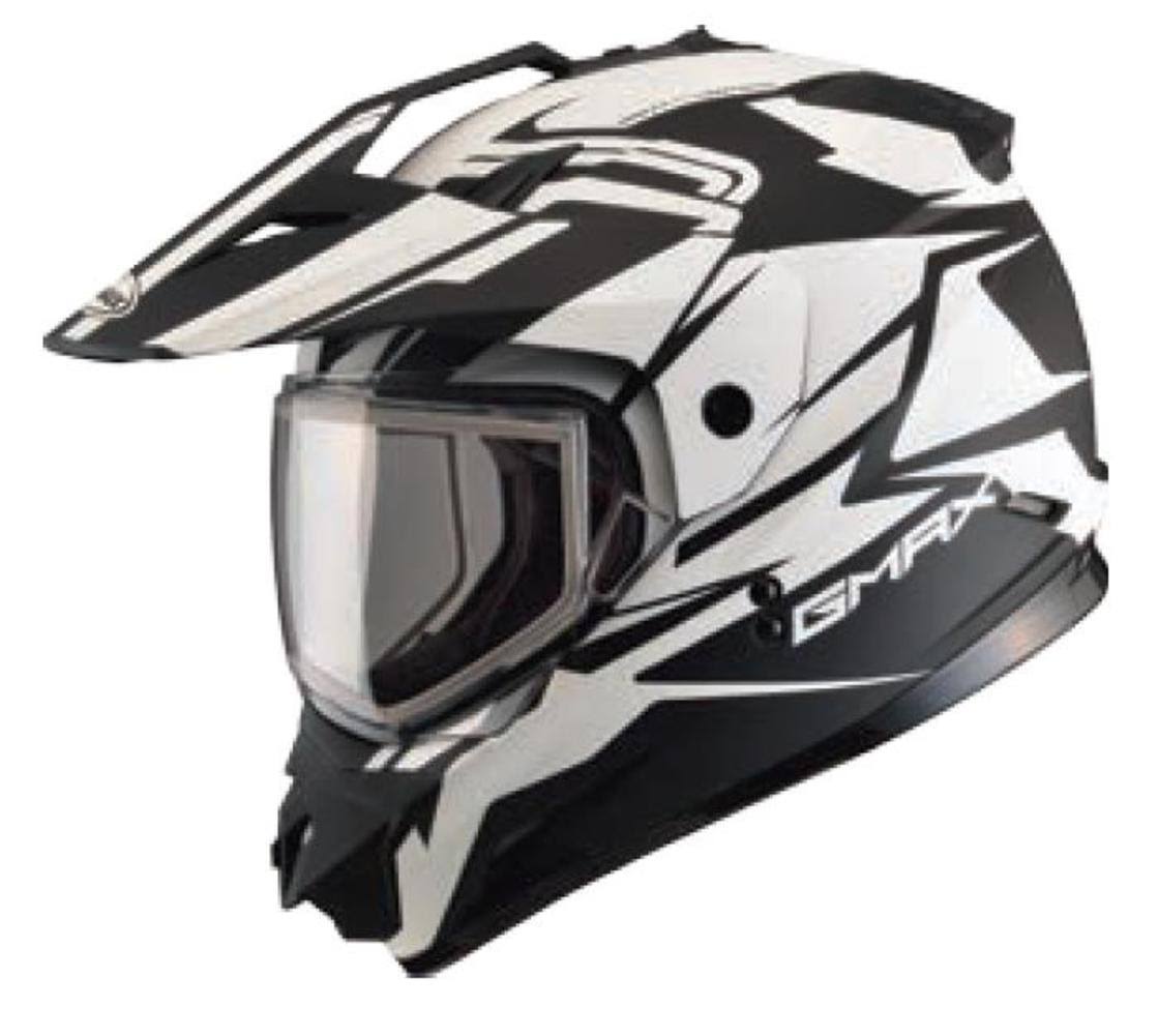 Vertical Dual Sport Snow Helmet 2XL Black/White M30223