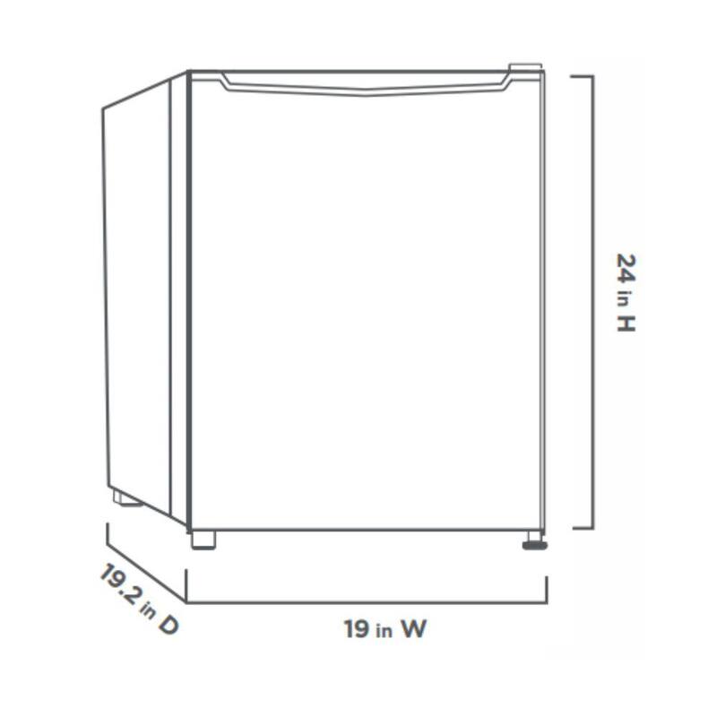 Mini Refrigerator in White W81756