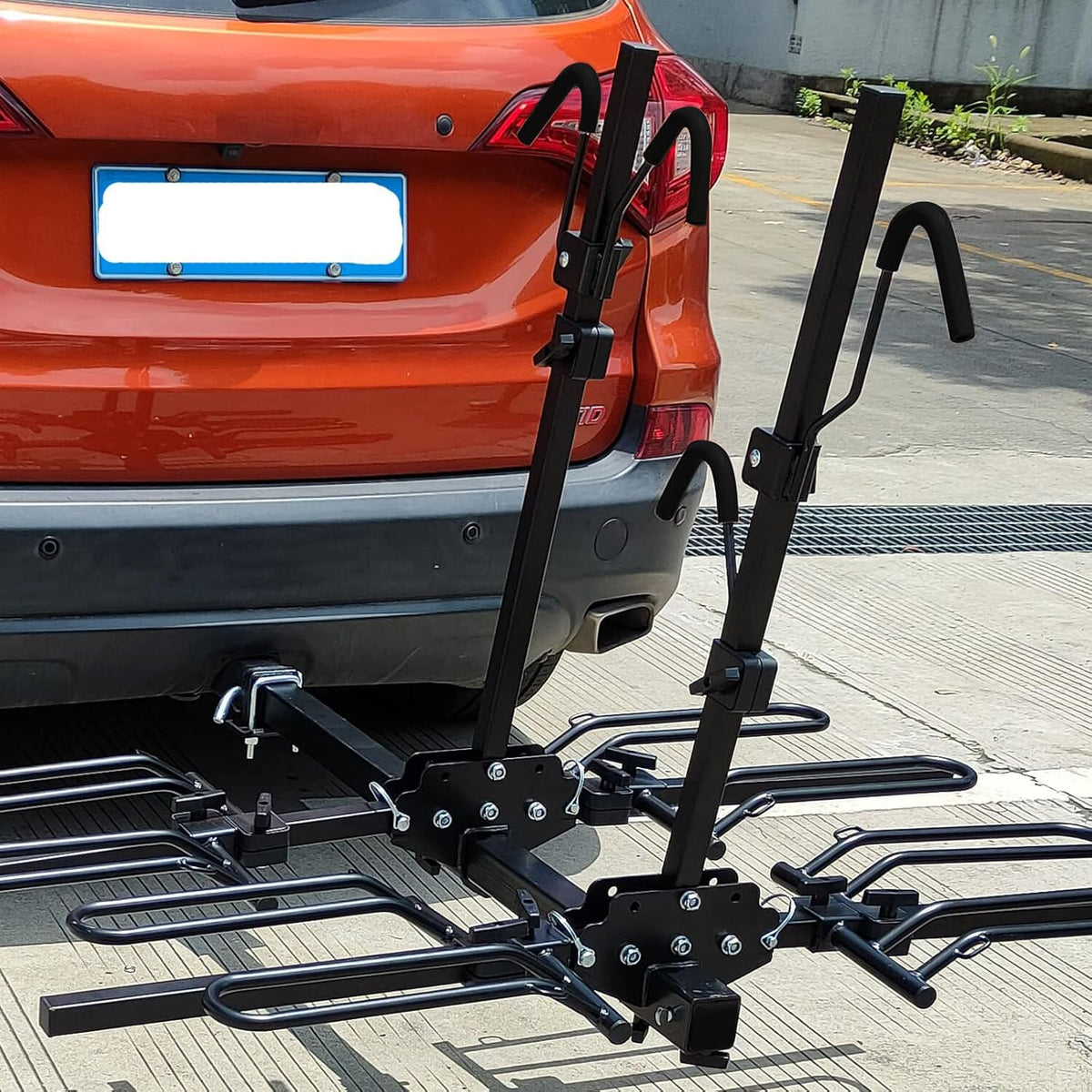 Foldable 4 Tray Hitch Mount Bike Rack A7743