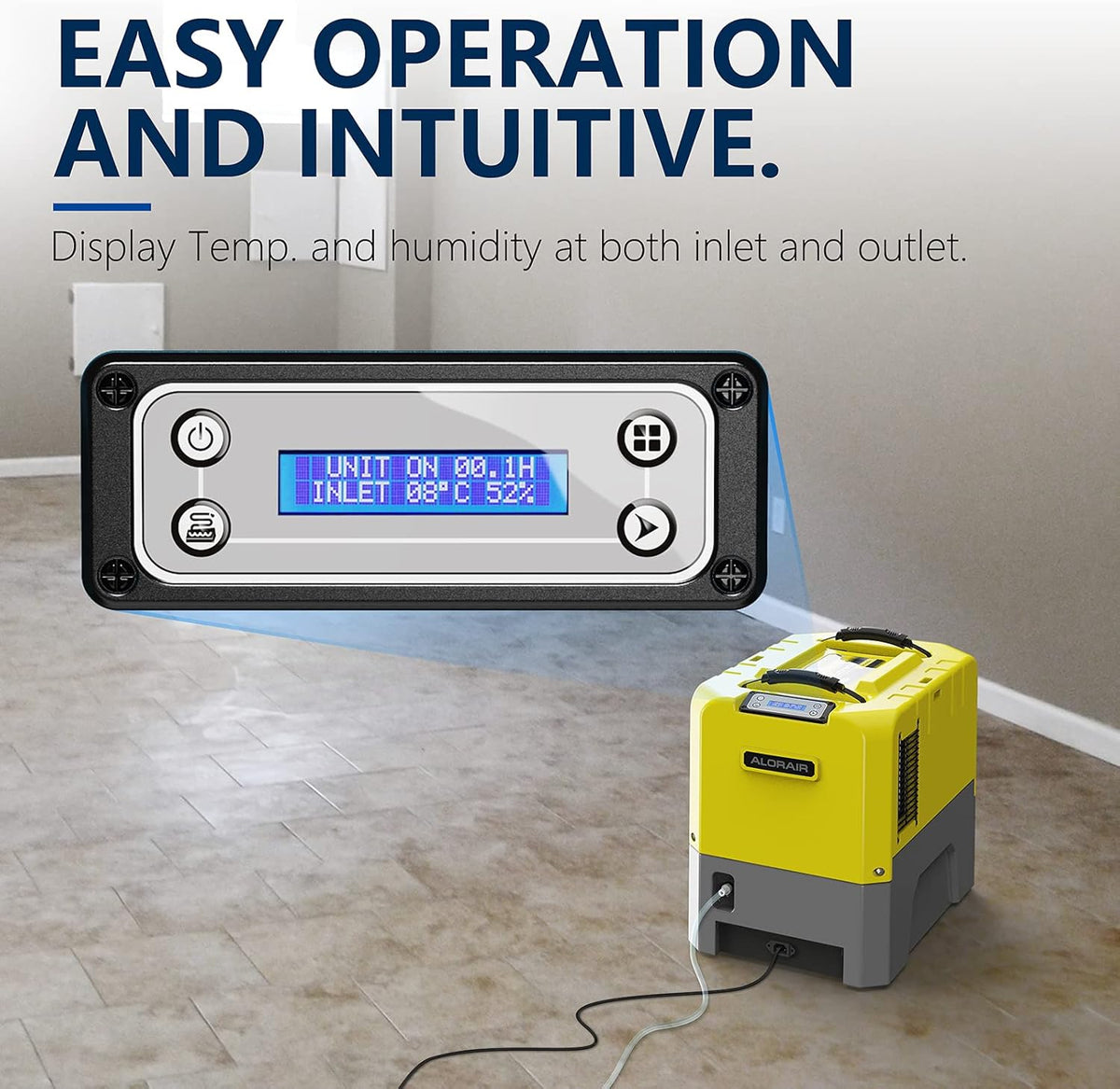 180 PPD Commercial Dehumidifier with Pump Drain Hose J174304
