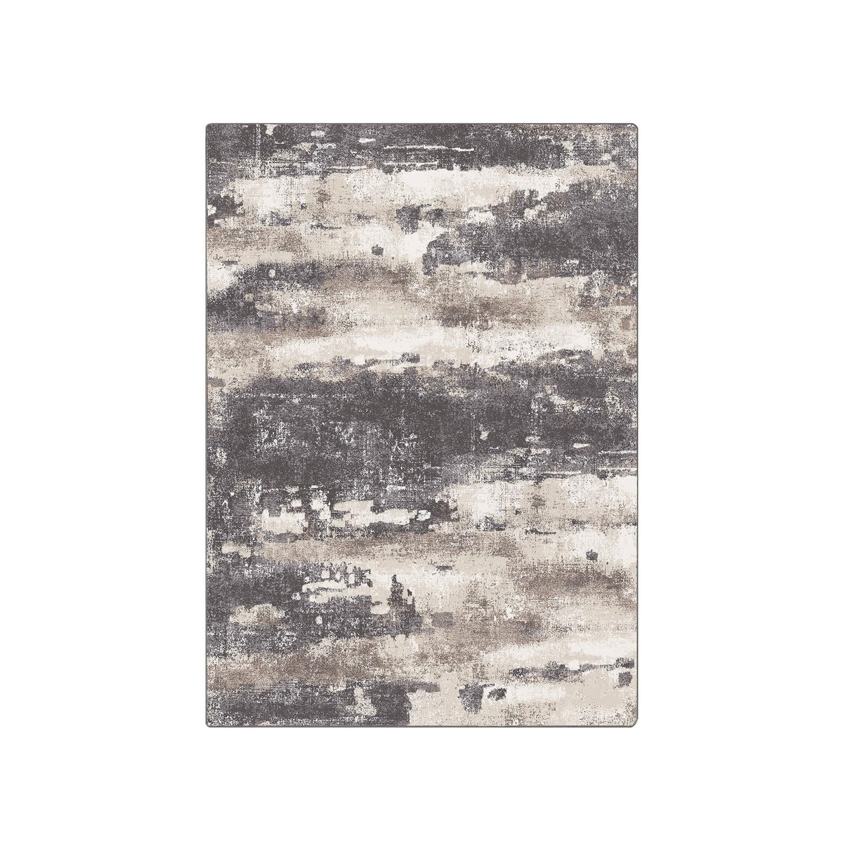5x7 Abstract Machine Washable Area Rug S829