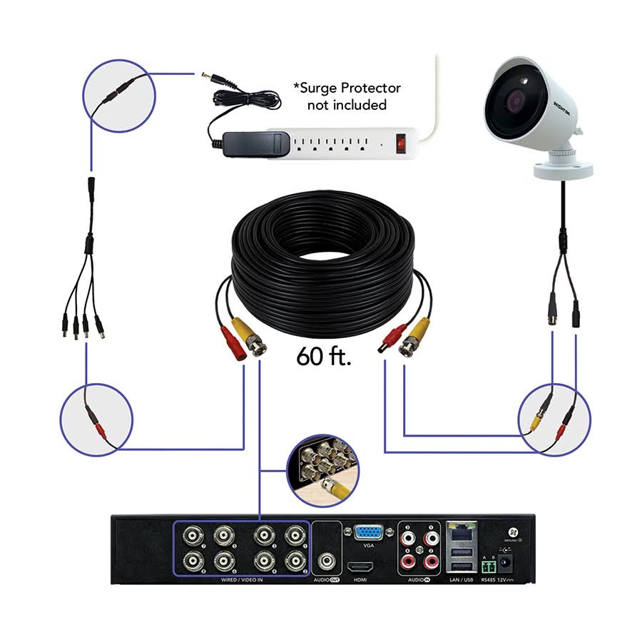8-Camera 8-Channel 4K DVR Video Security System B469741