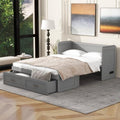 Full Size Murphy Bed Chest with USB Charging Station and Storage Drawer V92048