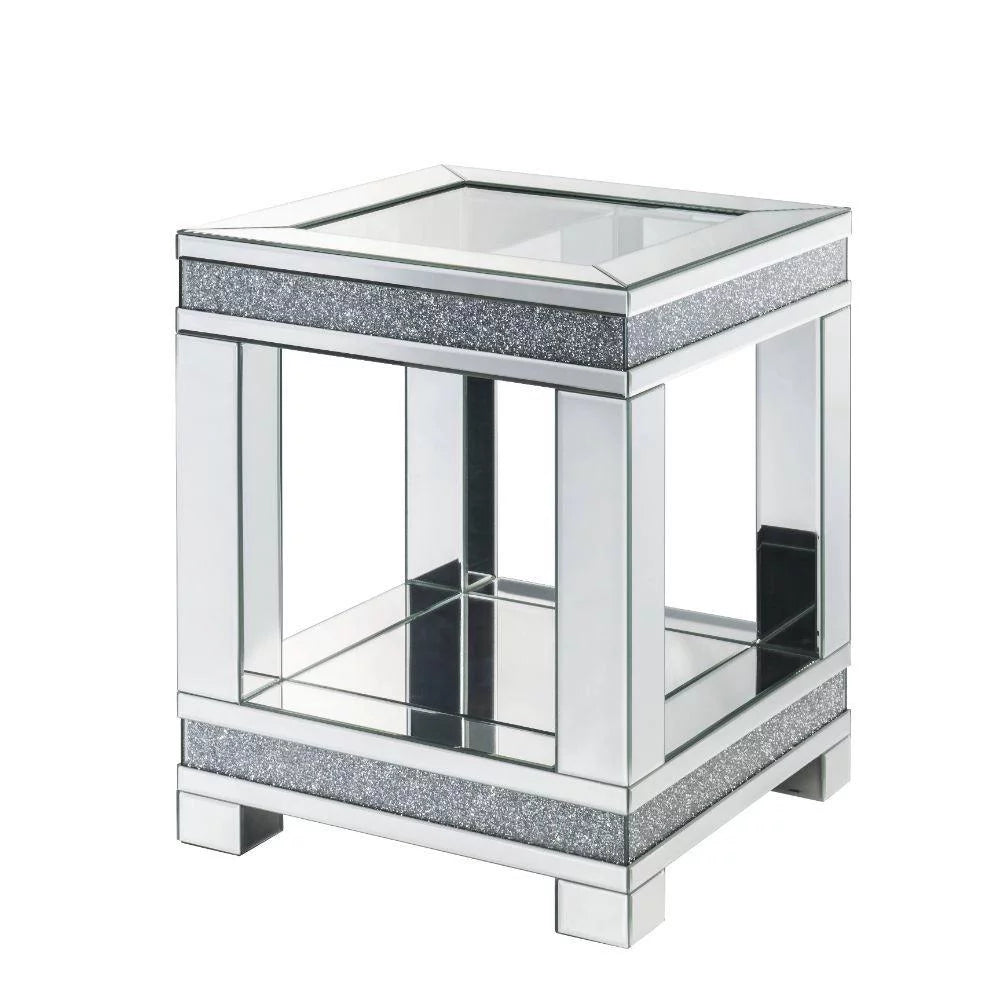 Mirrored Coffee Table + 2 End Tables Q1727
