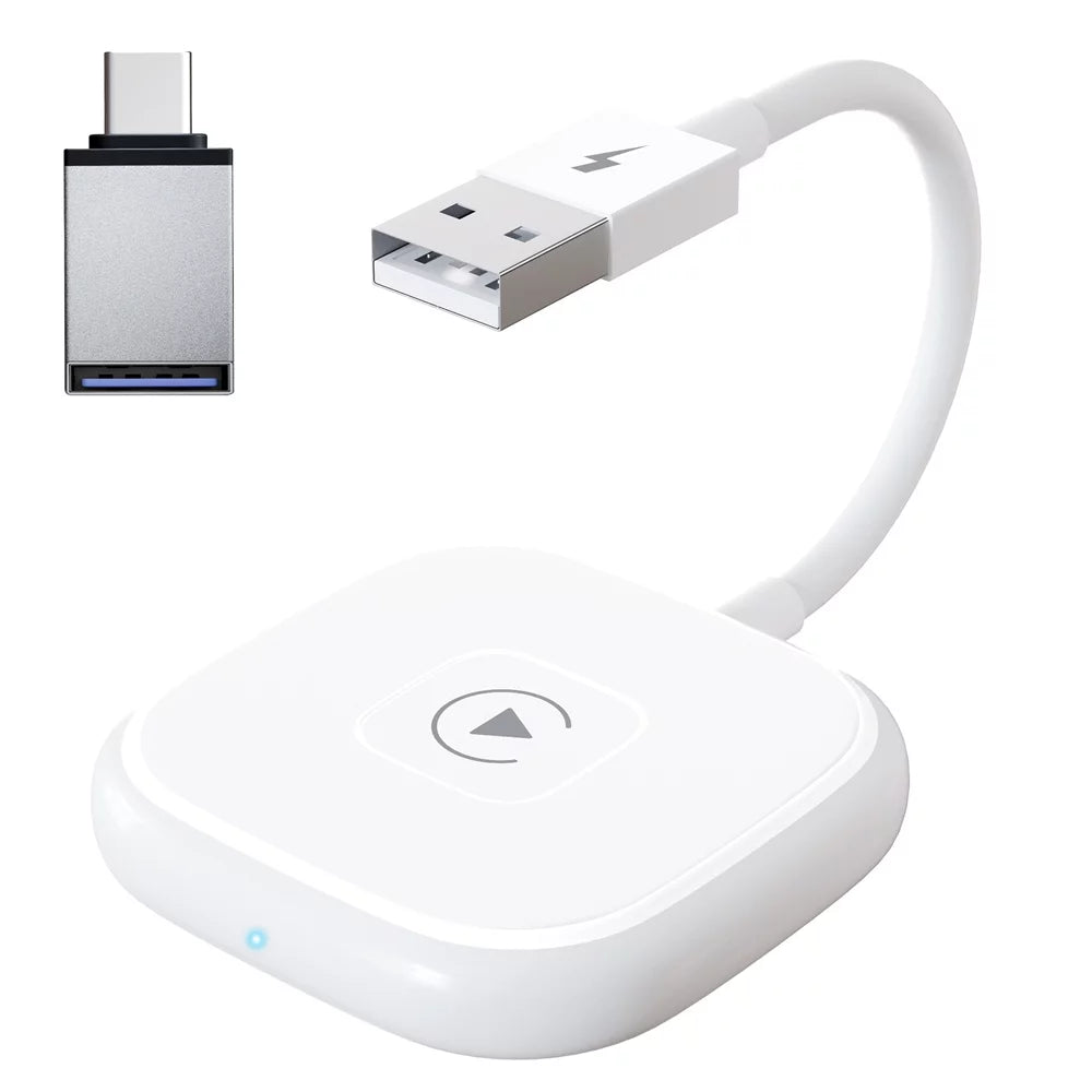 Car Adapter for Apple Cell Phone Carplay Wired to Wireless Smart Box N5169