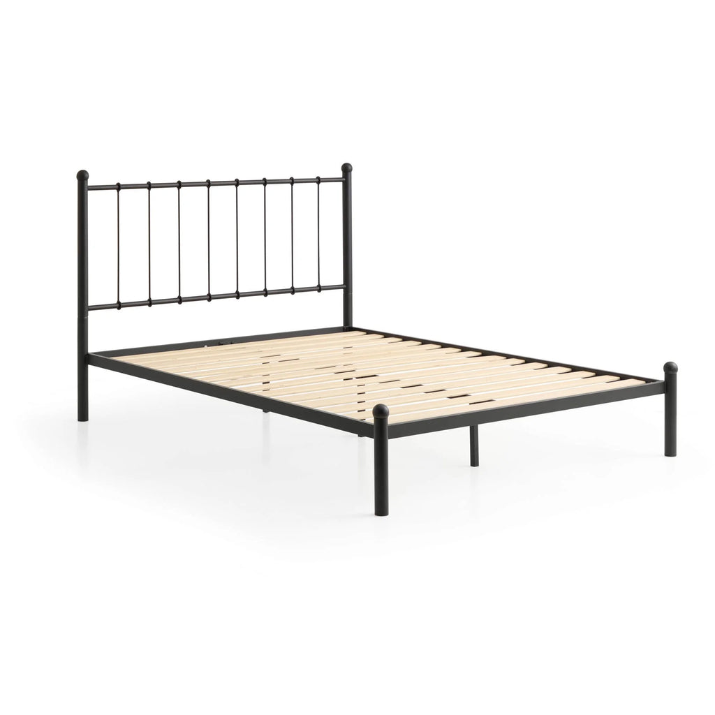 Black Metal Queen Platform Bed C688