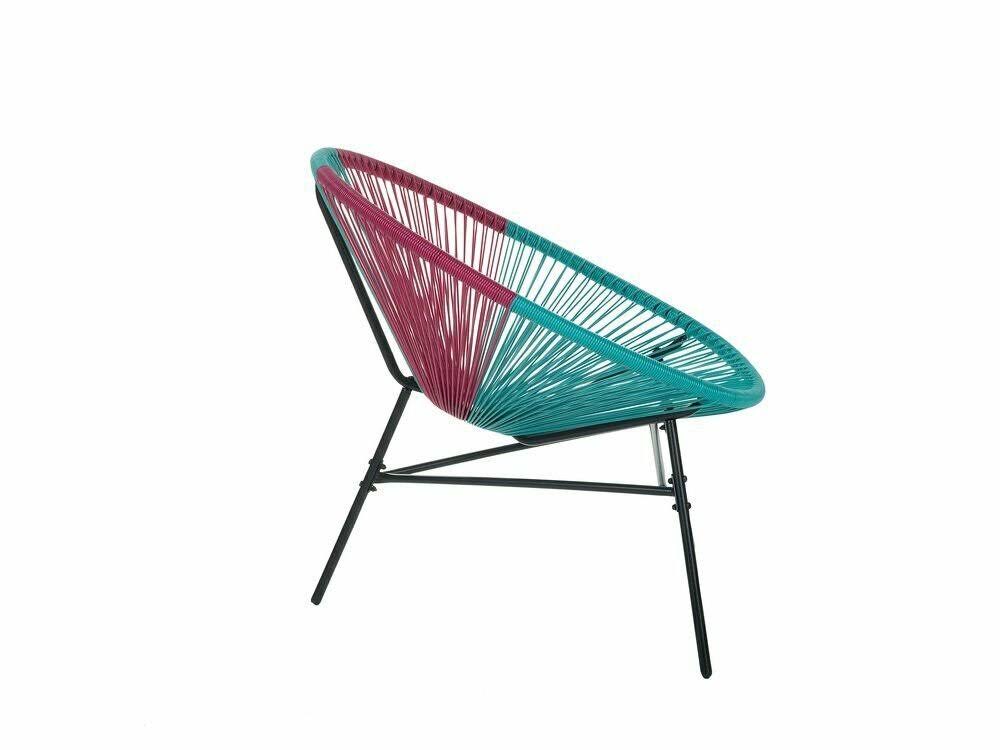 Set of 2 Pink Rattan Accent Chairs Z151094