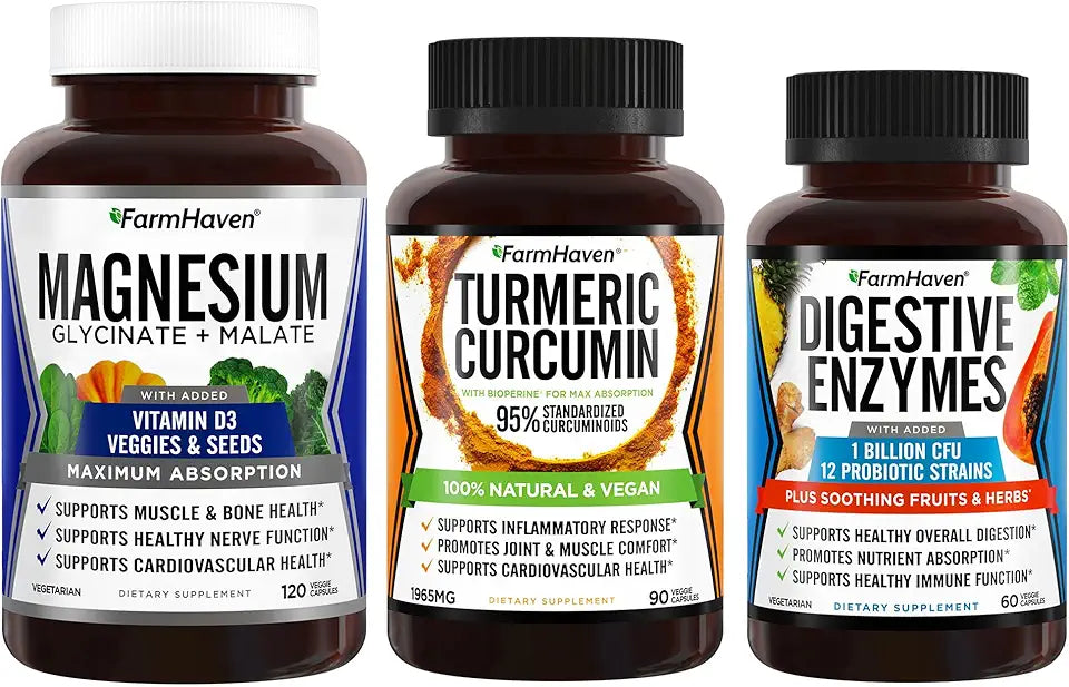 Magnesium Glycinate & Malate Complex with Vitamin D3 & Turmeric Curcumin D5641