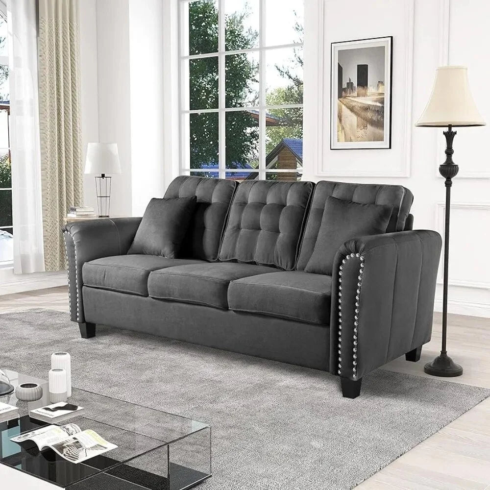 Grey 3 Seater Sofa X720257