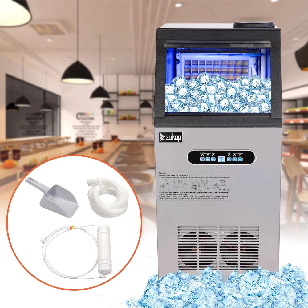 Commercial Stainless Steel Ice Cube Maker Machine L9874