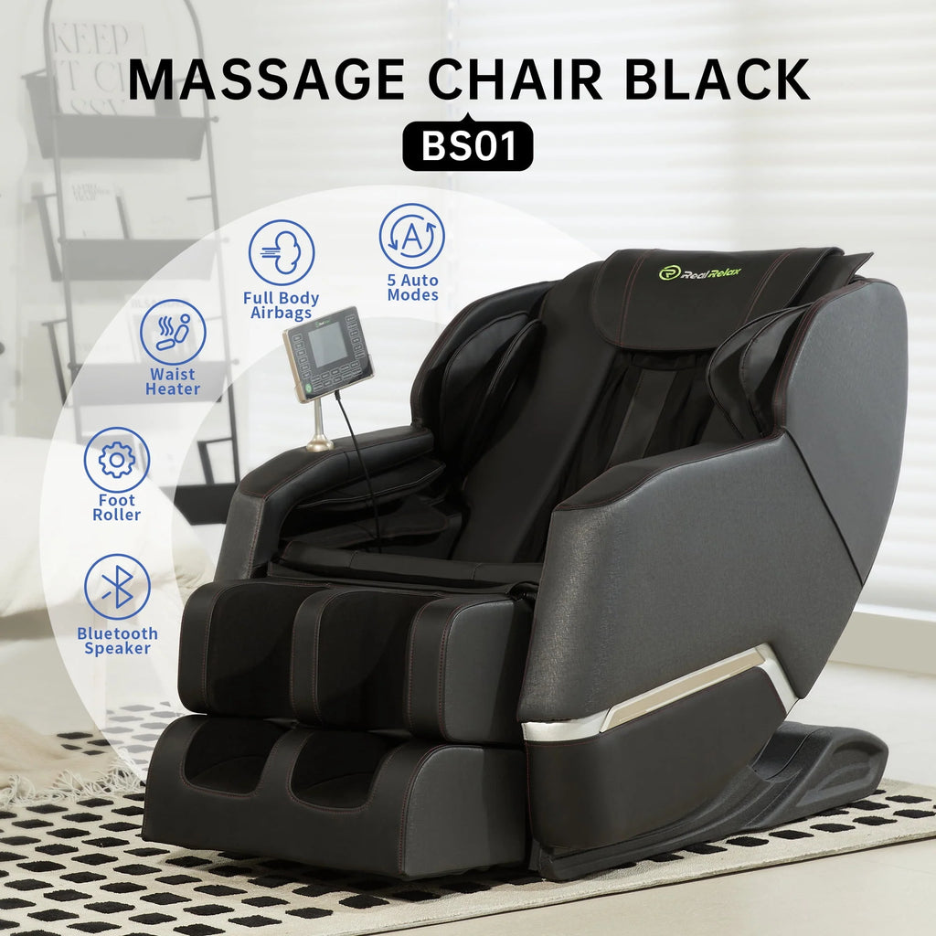 Black Zero Gravity Electric Massage Chair D84114