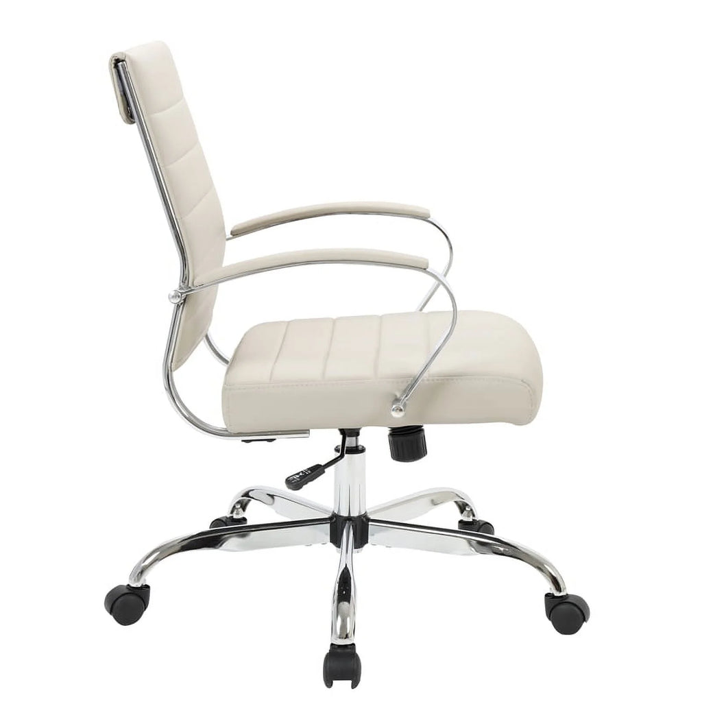 Tan Leatherette Swivel Office Chair A55973