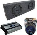 Dual 12 Sub Box Enclosure & Amp I39122