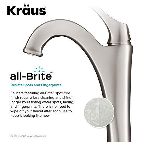 Brushed Gold Vessel Bathroom Faucet with Pop-Up Drain Q703380